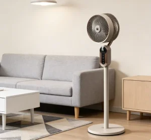 Electric Air Circulator Fan AC 220 240V 50 60Hz 6 Modes (3 With Without Swing) Adjustable Head Remote Control 7H Timer Hotel