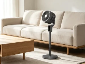 Electric Air Cooling Fan AC Motor Remote Control Adjustable Height Oscillation 55dB Low Noise Plastic Class 3 Household Hotel