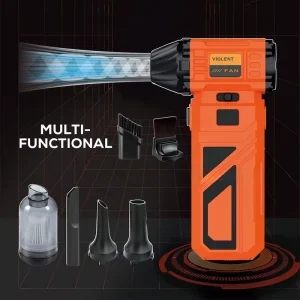 Electric Air Duster Mini Blower Adjustable Wind Drying High Power Turbo Fan Handheld Violent Fan for Car Computer Keyboards
