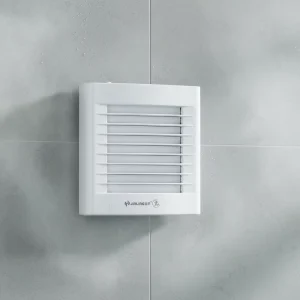 Electric Air Pressure Shutter Window Exhaust Fan Wall Mount Plastic Bathroom Ventilation for Household and Hotel Use