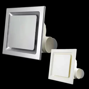 Electric Axial Exhaust Fan with Plastic Blades Ceiling Mounted OEM Customizable White Low Noise 200m h