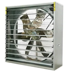 Electric Axial Flow Exhaust Fans for Poultry Farms Chicken Coops Stainless Steel Ventilation Shutters OEM Cooling Function