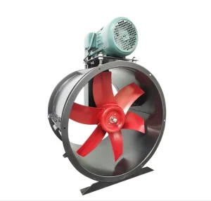 Electric Belt Driven Axial Fan High Temperature Proof Steel FRP Wheels Low Noise 50Hz High Temperature Axial Fan