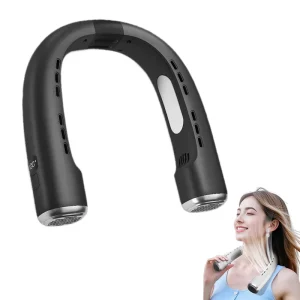 Electric Bladeless Neck Fan Rechargeable Mini Cooling Fan Outdoor Portable Cooling Neck Fan