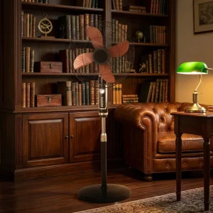 Electric Circulating Standing Fan with Mechanical ControlFour Speed Quiet Operation