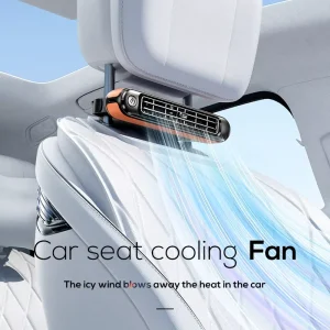 Electric Cooling Fan 3 Speed USB Powered Car Seat Fan Clip on 5V Car Fan for Back Seat