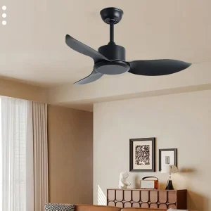 Electric DC Motor Ceiling Fan Remote Control 48 Inch BLDC Motor High Airflow Energy Saving Modern Silent for Bedroom Living Room