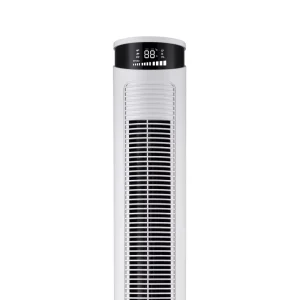 Electric Digital Pedestal Bladeless Cooling Fan with Remote Control for Household and Hotel Use US Version