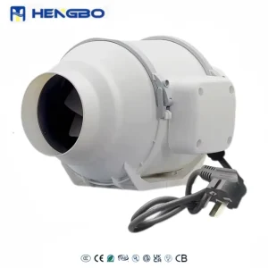 Electric Duct Axial Fan Ventilation Exhaust Hydroponic Bathroom Kitchen Air Extractor Ball Bearing Plastic OEM ODM Customizable
