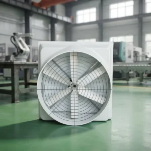 Electric Factory Fiberglass Duct Axial Exhaust Fan Large Industrial Wall-Mounted Ventilation & Cooling System