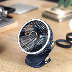 Electric Fan Rechargeable Personal Mini Desktop Fan with Clamp for Student Plastic Summer Air Cooling Fan