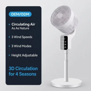 Electric High End Customized Outdoor Floor Fan Remote Control Energy Efficient Adjustable Height for Hotel Use Drying Air