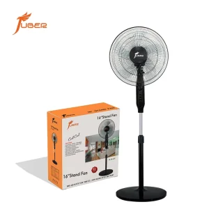 Electric Household Floor Standing Fan 16 Inches 5 Speeds Silent Wind 5 Blades Motor