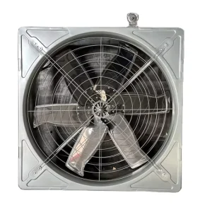 Electric Industrial Axial Flow Exhaust Fan Cooling Function Galvanized Steel Material 18 Blade Diameter for Poultry House Cattle