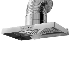 Electric Island Range Hood High Absorption Stainless Steel Exhaust Fan 21m/min Low Noise Household Hotel Smoke