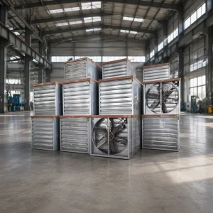 Electric Large Stainless Steel Wall Mounted Industrial Exhaust Fan System Air Volume 30000m/h OEM Suitable