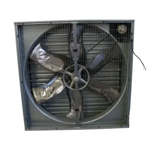 Electric Low Industrial Exhaust Fan Energy Efficient Dual Ball Bearing Galvanized Steel Frame for Convenience Store Backroom