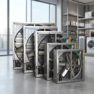 Electric Low Noise High Power Stainless Steel Hammer Exhaust Fan OEM for Greenhouse Ventilation System