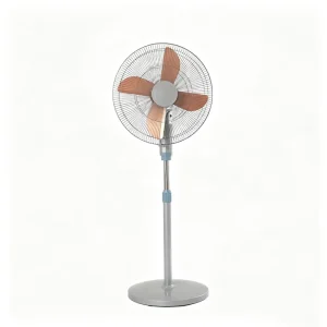 Electric Mechanical 4-Blade 18-Inch Floor Fan Air Cooling Fan Adjustable Height Pedestal Household