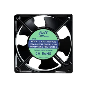 Electric Metal Frame 120mm 120x120x38mm 0.14A 220V 50 60Hz 5 Blades AC Axial Fan OEM ODM 100% Copper Motor IP68 IP55 Waterproof