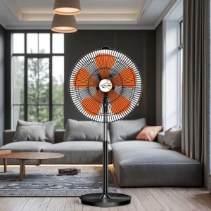 Electric Pedestal Tower Fan Strong Wind Ventilation for Home Office Industrial Use Mechanical Plastic Fan