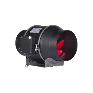 Electric Pipeline Booster Ventilation Exhaust Fan Ball Bearing Hydroponics Grow Tent Temperature Humidity Plastic