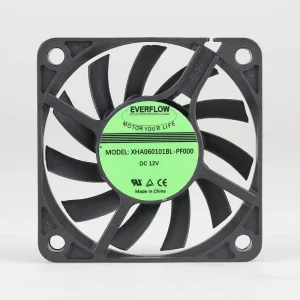 Electric Plastic Axial Flow Fans 6010mm DC 12V PBT ODM Ultra thin 10mm Low Noise 19dBA Ultralight Network Communication