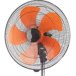 Electric Plastic Stand Fan 5 Blades 3 Speed AC Motor Oscillating Adjustable Height Energy Efficient Household Office Hotel Use