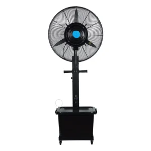 Electric Plastic Water Mist Tower Pedestal Fans Low Noise Outdoor Hotel Use 41L Tank Capacity Touch Control for Premium Cooling