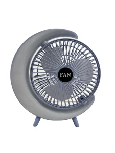 Electric Portable Rechargeable Air Cooling Fan DC Motor Plastic for Household Car RV & Outdoor Use