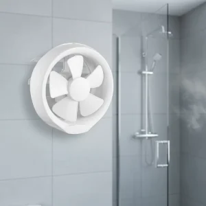 Electric Rear Baffle Kitchen Mini Ventilating Exhaust Fan Plastic Construction