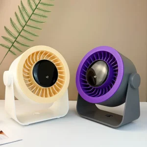 Electric Rechargeable Table Fan 360 Degrees air Circulation Fan 100 Speed Mini Portable Rechargeable Desktop Fan