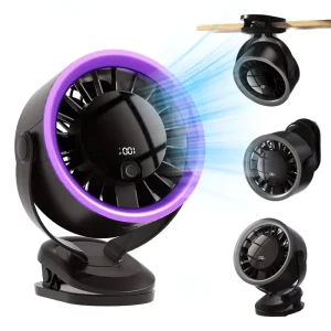 Electric Rechargeable Table Fan Portable Desktop USB Fan 360 Degrees air Circulation Desktop Fan