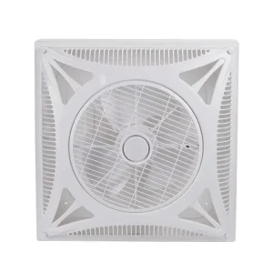Electric Remote Control Plastic Ceiling Fan 600x600MM Office Embedded OEM ODM Dual Ball Bearing 50W