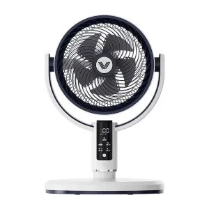 Electric Silent Air Circulation Fan with Rechargeable Battery, Remote Control, Adjustable Height and Night Light for Hotel Use