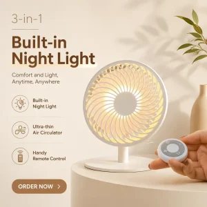 Electric Small Circulating air Cooling Portable Rechargeable Usb Powered Remote Control Desktop Fans Fan air Cooler