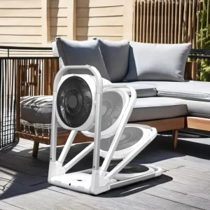 Electric Smart Digital Control Outdoor Household RV Hotel Use Plastic Rechargeable Pedestal Floor Fan Remote