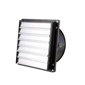 Electric Square Louver External Rotor Axial Flow Fan 220V Low Noise High Speed Smoke Exhaust Ventilation Fan for Industrial Use