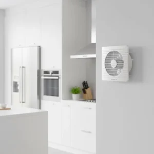 Electric Square Wall Mounted Air Exhaust Fan Home Bathroom Plastic Panel Fan