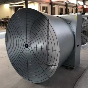 Electric Stainless Steel Wall Mounted Ventilation Exhaust Fan with Dual Ball Bearing for Agricultural and Industrial Use