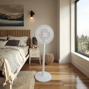 Electric Standing Tower Fan Pedestal Design for Box Installation Air Cooling Air Circulator Ventilador