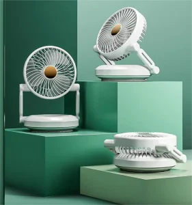 Electric Table Fan With Led Light for Home Office High Quality Durable Silent Rechargeable Table Fan Table Fans