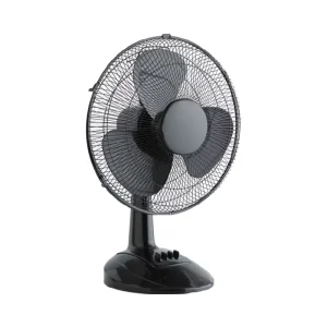 Electric Table Fan with Mechanical Control Plastic Construction 3 Speed for Household Office Hotel Garage & Commercial Use