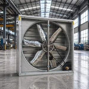 Electric Thickened Galvanized Stainless Steel Axial Flow Push Pull Negative Pressure Fan Exhaust Hot Air Workshop Fully Open