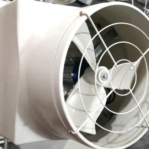 Electric Wall Mounted Axial Fan 380V Ball Bearing Fiberglass Reinforced Plastic