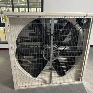 Electric Wall Mounted High Temperature Negative Pressure Exhaust Fan with Anti Vibration Mounts OEM ODM Customizable