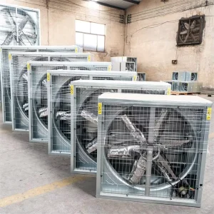 Electric Wall-Mounted Stainless Steel Blades Ball Bearing Industrial Axial Fan XHC-1380 1250mm Blade Diameter 220V 380V