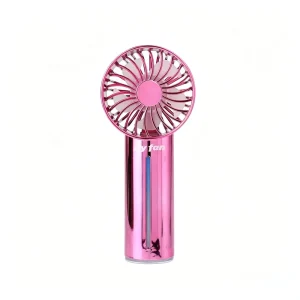 Electroplating Handheld Fan Portable Mini Spray Mist Fan USB Rechargeable 3 Speed Wind Adjustable Personal Cooling Fan