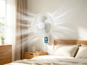 Energy Efficiency Class A+ Oscillating 16 Inch Electric Wall Mounted Fan with 3 Speed Control for Commercial Cooling Supply