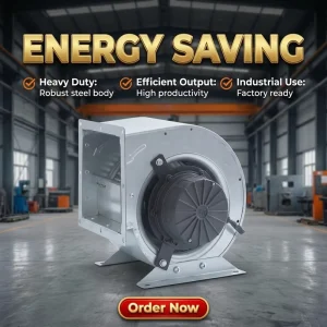 Energy Saving 220V EC Motor Backward Curved Centrifugal Fan with 0 10V PWM Free Standing Farm Use ODM OEM CE Certified 250W